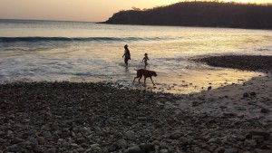 Sunset at one of the beaches