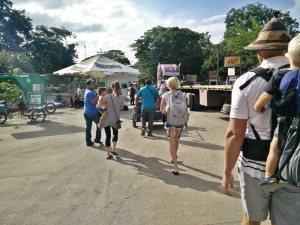 Crossing the Costa Rican boarder