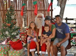 Reid Family & Santa 2015