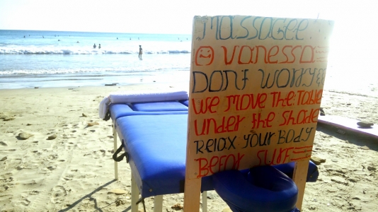Yep, my town has massages on the beach